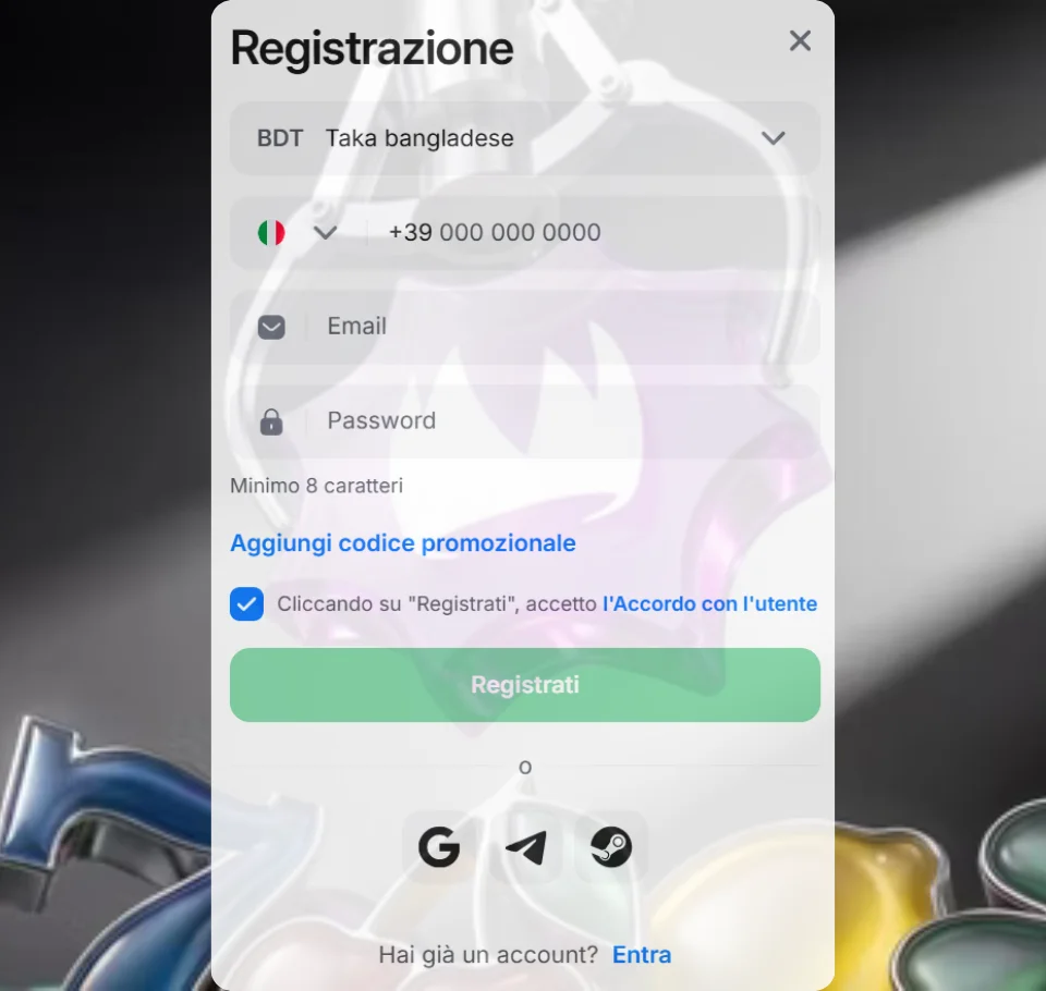 1win registrati